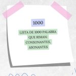 1000 palabras que rimen