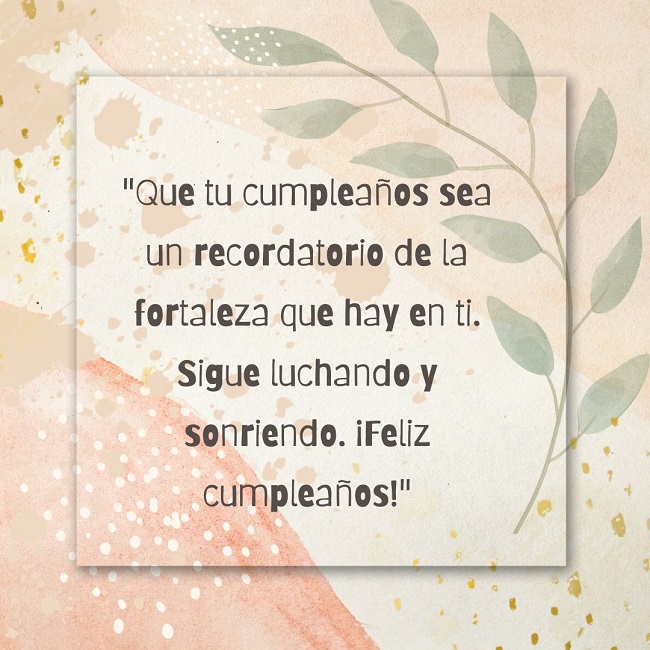 feliz cumpleaños salud