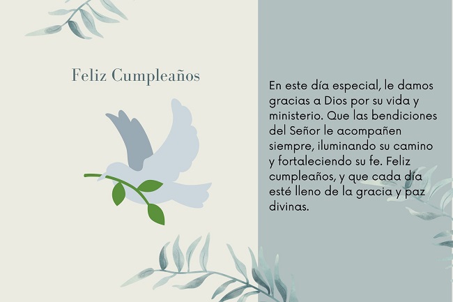frase de cumpleaños para un sacerdote