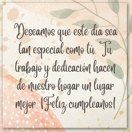 Frase De Cumpleaños Para Un Doméstico