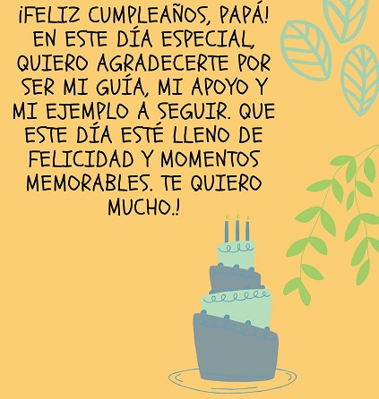Frase De Cumpleaños Para Un Papá