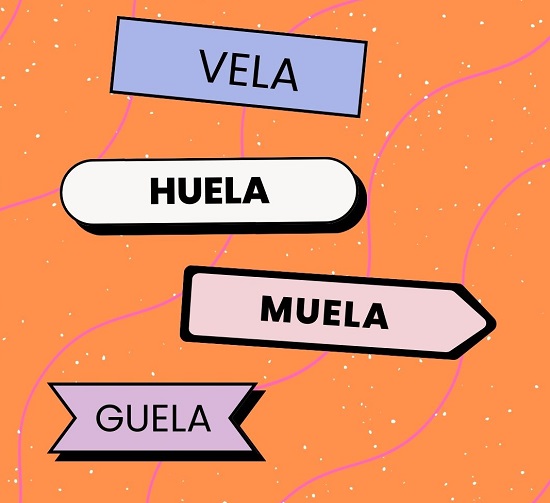 palabras que rimen con escuela