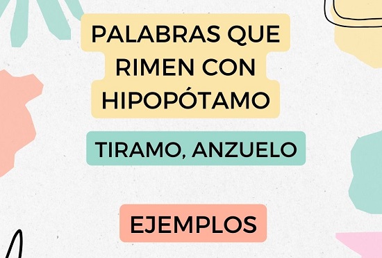 PALABRAS QUE RIMEN CON HIPOPÓTAMO