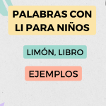 Palabras Con Li Para Niños