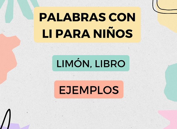 Palabras Con Li Para Niños