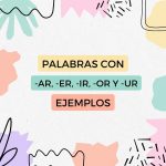 palabras con ar er ir or ur