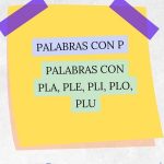 palabras con pla, ple, pli, plo, plu